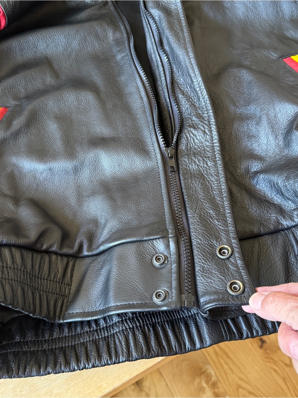 CUSTOM VINTAGE CHEVRON TEXACO NASCAR RACING LEATHER JACKET 3 AUTOGRAPHS MEN XL - Picture 13 of 16